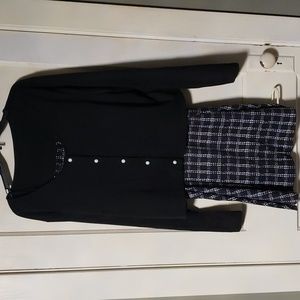 Cute dress with cardigan